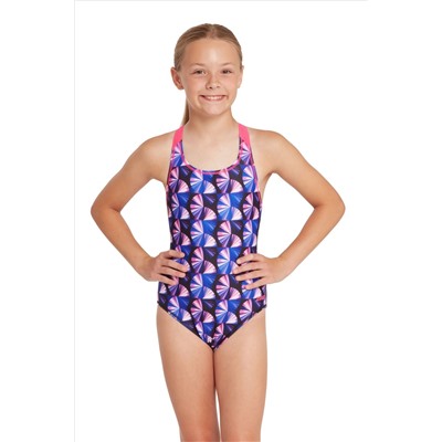 Zoggs Flyback Black Swimsuit