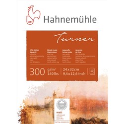 Hahnemuhle Альбом-склейка для акварели "William Turner", 300 г/м2, 24x32 см, хлопок 100%, 10 л, м/з