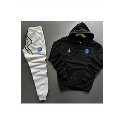 Комбинация худи PSG Oversize + спортивного костюма из 2 предметов — теплая зима из плотной флисовой ткани TYCSC2VBXN169807695964296