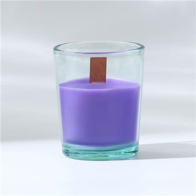 Ароматическая свеча с соевым воском «Цветочные поля», аромат лаванды 6 х 5 х 5 см.