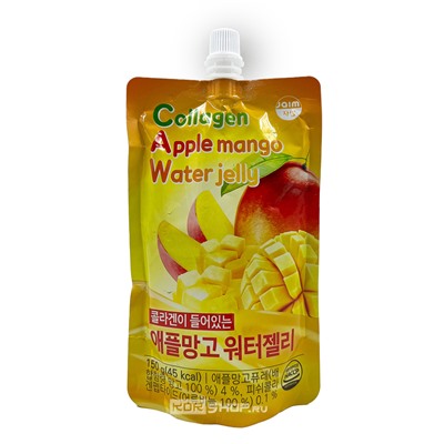 Желе питьевое с коллагеном и яблочным манго Collagen Apple Mango Water Jelly Jaim, Корея, 150 г Акция