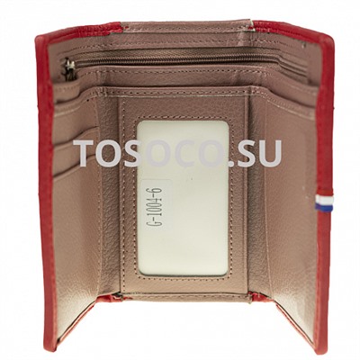 g-1004-6 pink кошелек натуральная кожа и экокожа 12х10х2