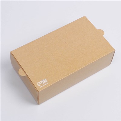 Коробка для макарун, кондитерская упаковка «Made with love», 18 х 10.5 х 5.5 см