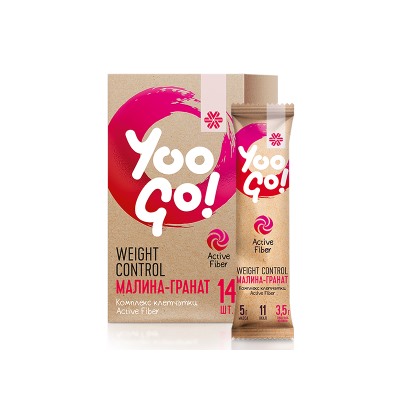 Напиток Weight Control (малина-гранат) - Yoo Go 14 порций по 5 г