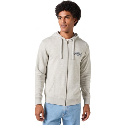 Джемпер мужской ZIP THRU HOODIE MID GREY MELEE