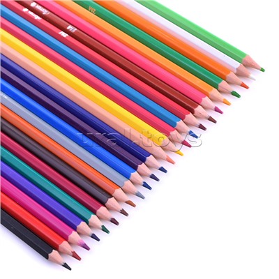 Карандаши цветные пластиковые "Attomex. Dolce Vita" 24 цвета, 2М, диаметр грифеля 2,65 мм, шестигранные, в картонной коробке