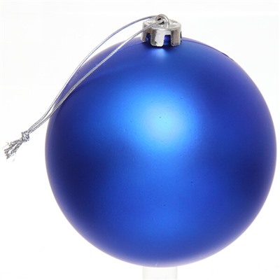 Новогодний шар 15 см "Матовый", синий