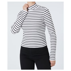 Langarmshirt mit Stehkragen Janina, Stretch