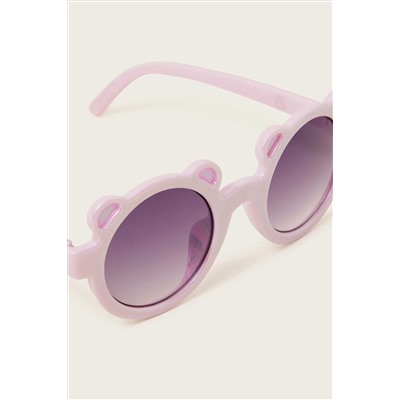 Monsoon Baby Pink Bear Sunglasses with Case