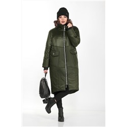 Пальто LADY SECRET 8280/1-Р оливково-зеленый.