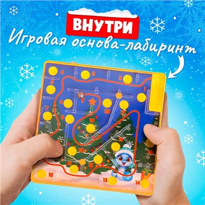 Новый год! Настольная игра «Новогодний лабиринт», 1 игрок, 3+