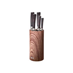 LR05-103 LARA <Wood> Подставка для ножей универсальная <круглая> Soft touch