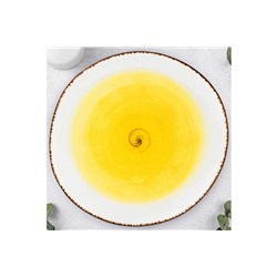 Блюдо сервировочное 30*30*2,7 см "Кантри" желтое