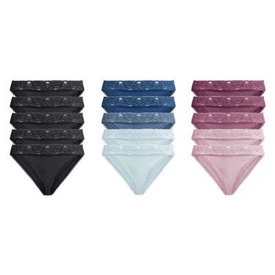 esmara® Damen Minislips, mit Spitze, 5 Stück