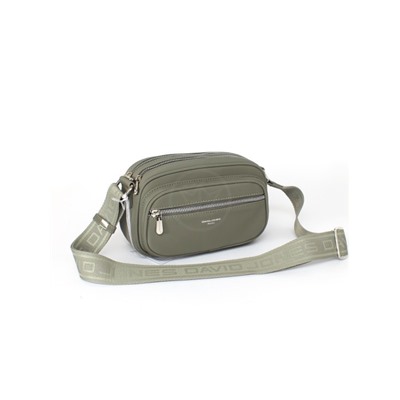 Сумка женская текстиль DJ-CM 6907-KHAKI,  2отд,  плечевой ремень,  хаки SALE 260354