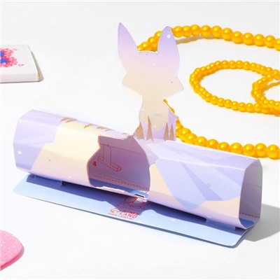 Набор детский «Выбражулька» 2 предмета: бусы, браслет, фигурки лисичка, цвет МИКС
