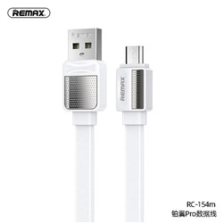 Кабель Remax Platinum pro series 2.4A Data cable RC-154m Micro - White