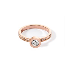 Кольцо Crystal-Rose gold 17.2 мм Coeur de Lion