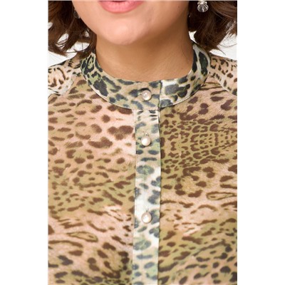 Блуза Anastasia Mak 1114 зеленый мультиколор