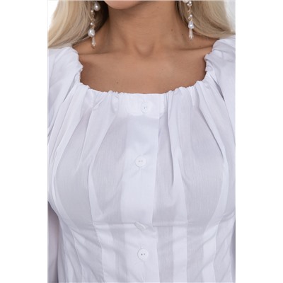 Блузка белая с открытыми плечами