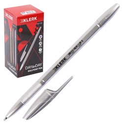 Ручка пишущий узел 0,7 мм, цвет чернил синий, ассорти 3 вида Metallic KLERK 231723