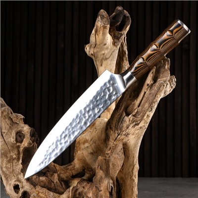 Нож охотничий "Хильд" 32,5см, клинок 205мм/2,7мм, коричневый