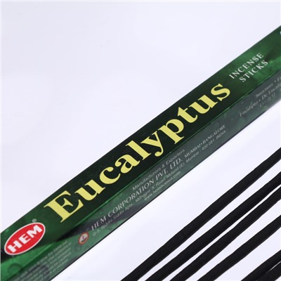 Благовония HEM "Eucalyptus. Эвкалипт ", 8 палочек в упаковке, четырёхгранник