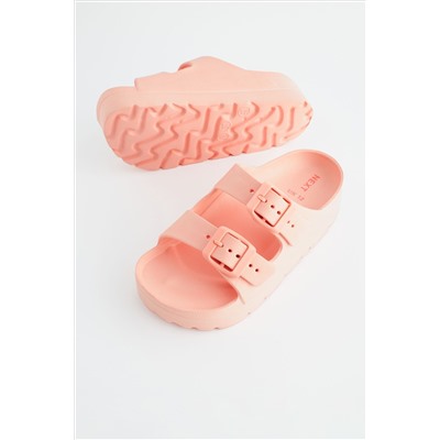 Double Buckle Chunky Sandals