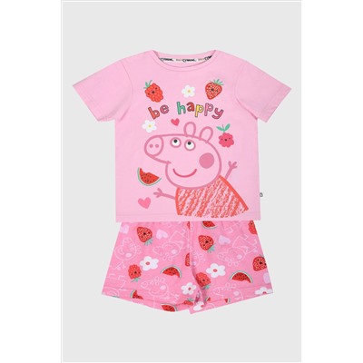 Brand Threads Girls Peppa Pig Pyjama Set