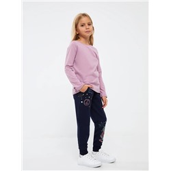 Mışıl Детские спортивные штаны для девочек с эластичным поясом и принтом