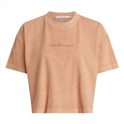 Calvin Klein - camiseta - algodón - naranja