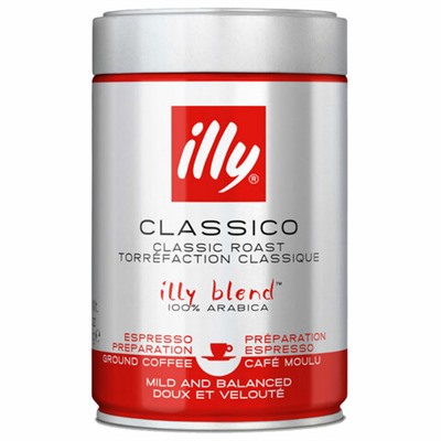 Кофе молотый ILLY "Classico" 250 г в жестяной банке, арабика 100%, ИТАЛИЯ, 43