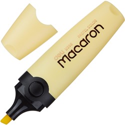 Маркер текстовыделитель Macaron, скошенный наконечник, 1-5 мм, желтый