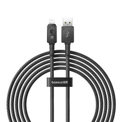 Кабель Baseus Unbreakable Series Fast Charging Data Cable USB to IP 2.4A 2m - Cluster Black (P10355802111-01)