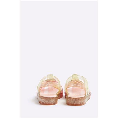 River Island Girls Rainbow Flower Jelly Sandals