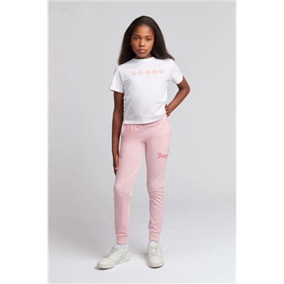 Juicy Couture Girls Tonal White T-Shirt