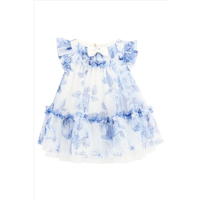 Angels Face Rosebud Flower Baby Snowdrop White Dress