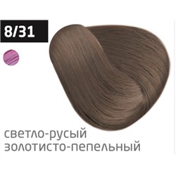 OLLIN color 8/31 светло-русый золотисто-пепельный 100мл перманентная крем-краска для волос