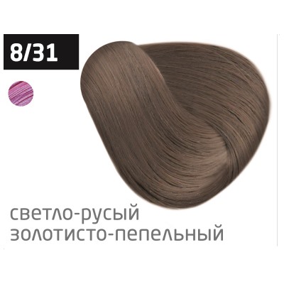 OLLIN performance 8/31 светло-русый золотисто-пепельный 60мл перманентная крем-краска для волос