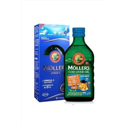 Mollers Tutti Frutti Omega 3 Balık Yağı 250 ml  DHA 600 mg EPA 400 mg Vitamin E 10 mg 83 Vitamin A 250 u00b5g 31 Vitamin D 10 u00b5g 200