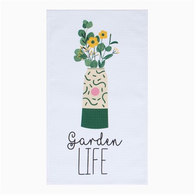 Набор полотенец кух. "Доляна"  Garden life 35х60см-4шт, 100% хл