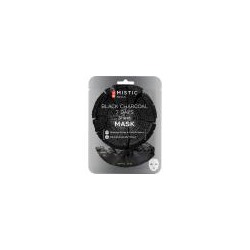 MISTIC BLACK CHARCOAL 7 DAYS Sheet mask Тканевая маска для лица с древесным углём 24мл