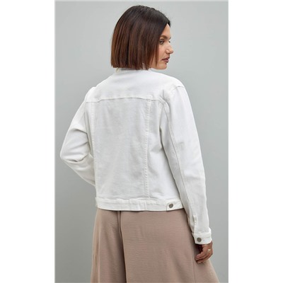 Джинсовая куртка F412-1227 white (и большие размеры)