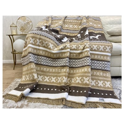 Плед cotton Rajtex 200*220 Скандинавский лес bm15217a