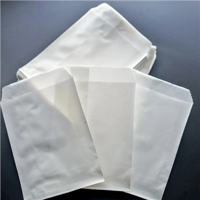 Пакет крафт, бумага, цвет белый, 15x10 см