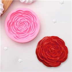 Молд «Прекрасная роза», силикон, 5,7×5,7×1,2 см, цвет МИКС