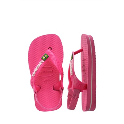 Havaianas Baby Pink Brasil Logo II Sandals