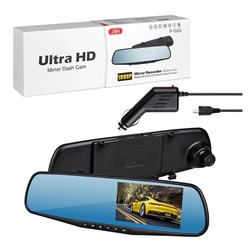 Автомобильный видеорегистратор зеркало JBH P1000 (черный)