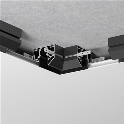 Slim Magnetic Коннектор угловой внутренний для шинопровода в натяжной потолок 85204/00 (черный)