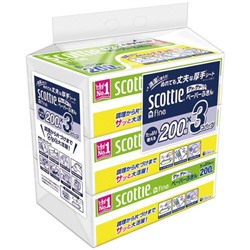 Scottie Бумажные кухонные полотенца Crecia "Scottie" (двухслойные повышенной плотности, устойчивые к воде) 200 шт. х 3 упаковки / 10